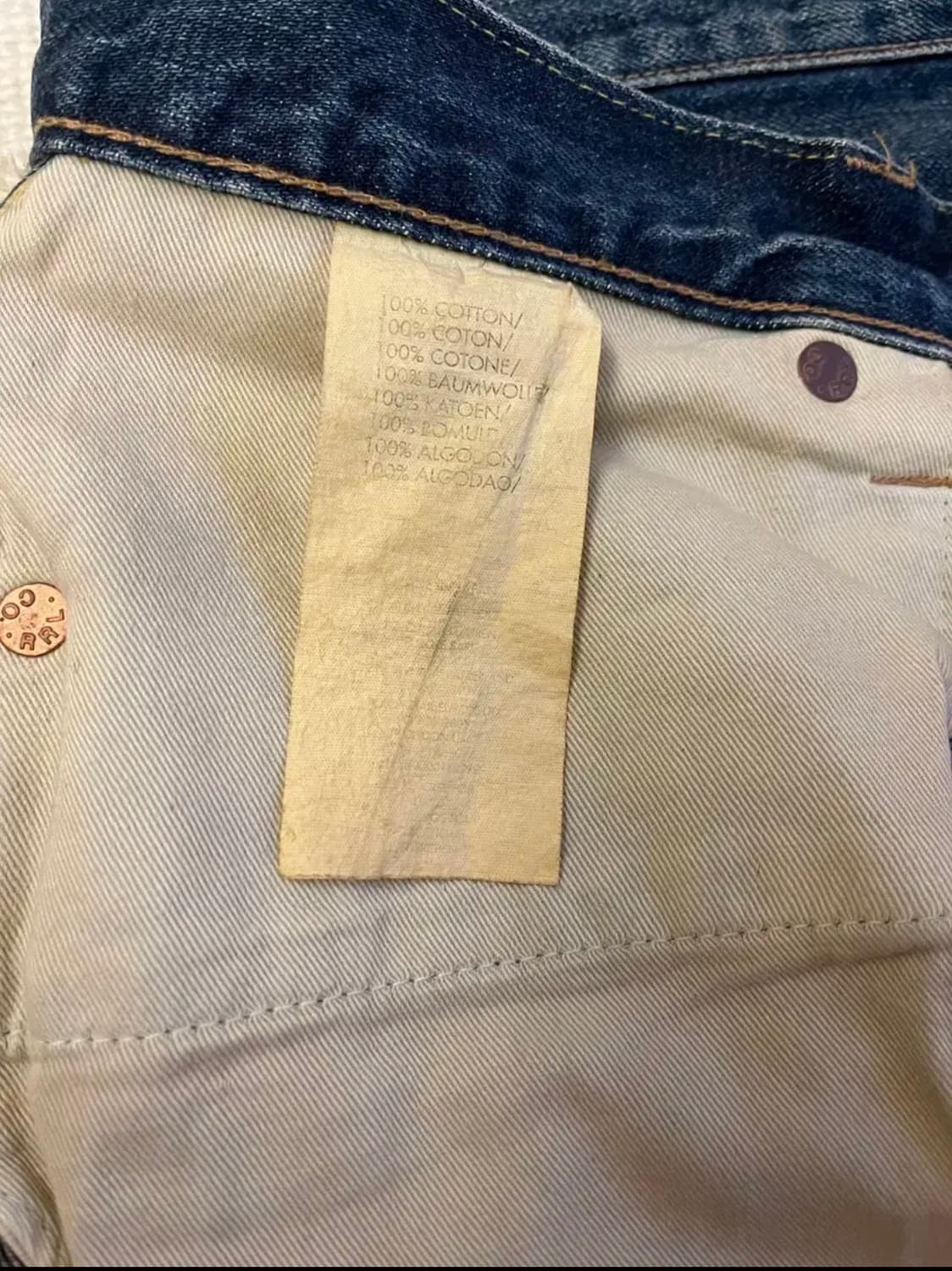 RRL 90’s SINGLE STITCH DENIM PANTS USA 상품이미지9