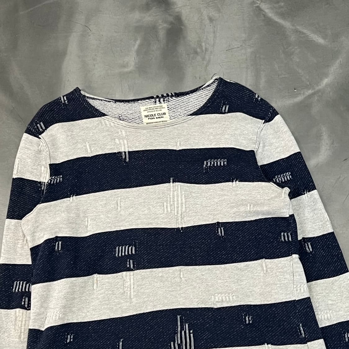  니콜클럽 스트라이프 니트 y16171 상품이미지3