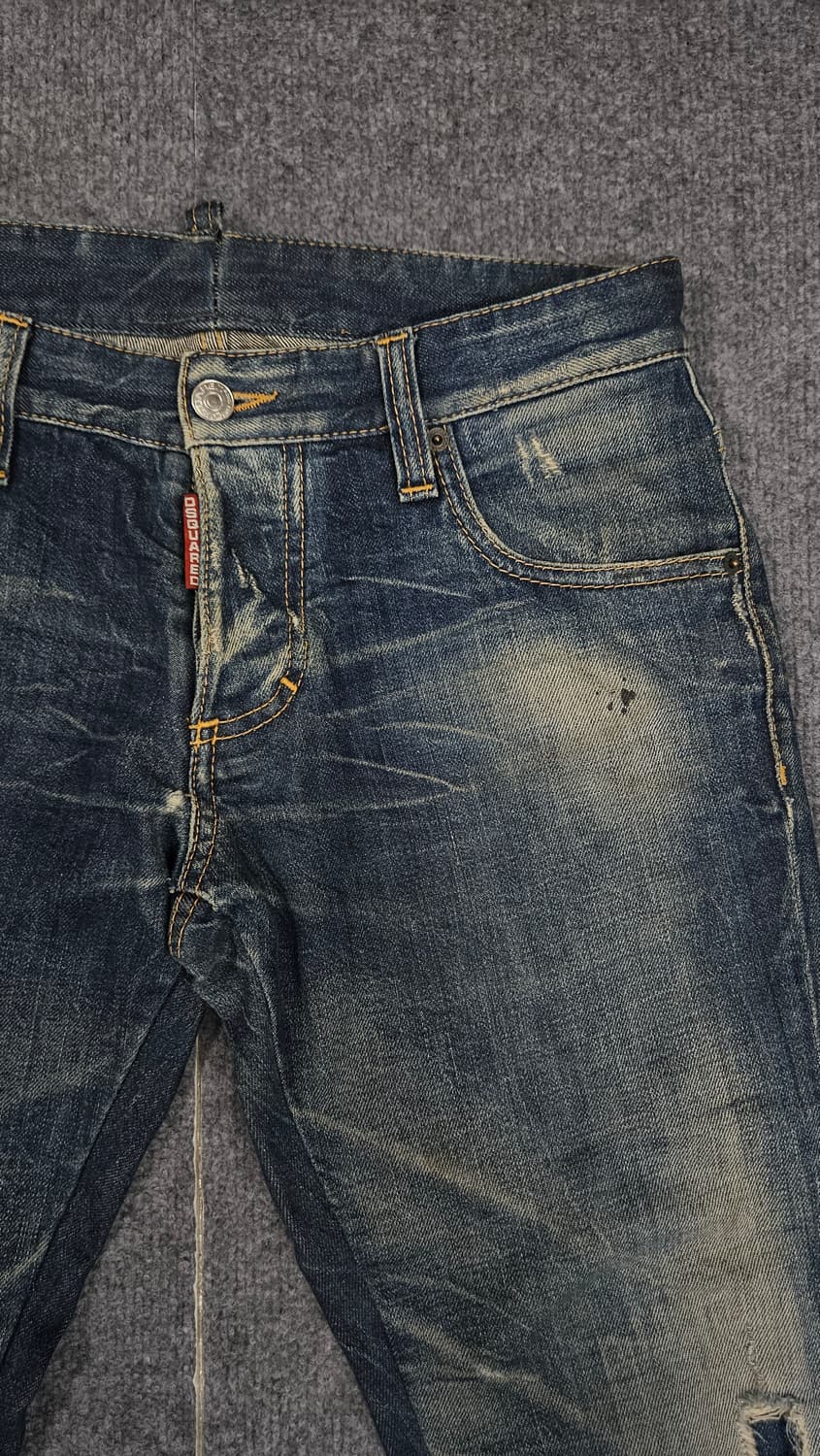 디스퀘어드2 데미지 페인팅 데님 팬츠 급처 상품이미지2