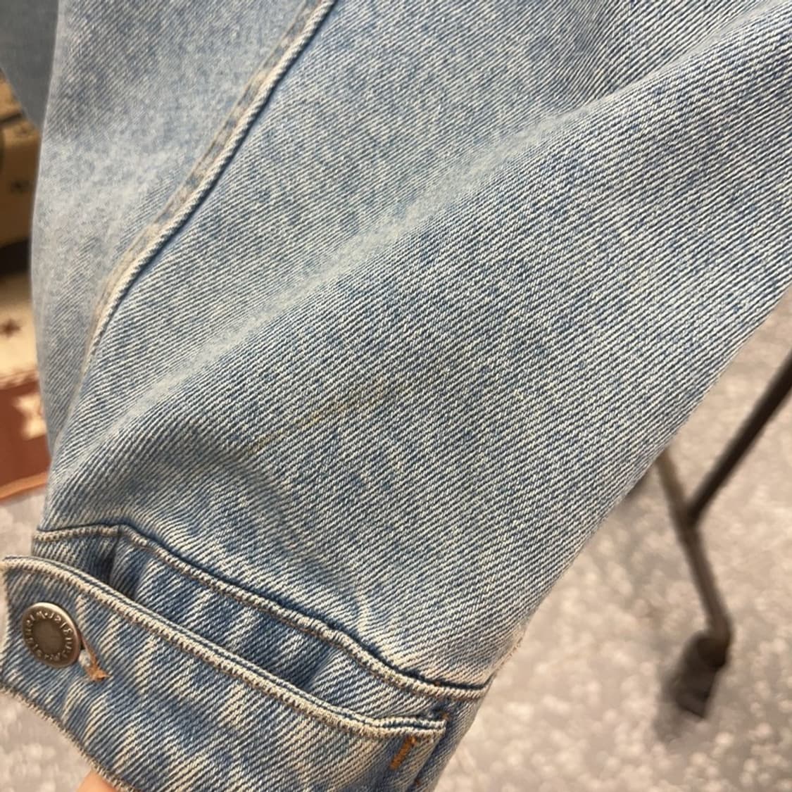 랭글러 히어로 빈티지 트러커 연청 데님자켓 L C08613 상품이미지7