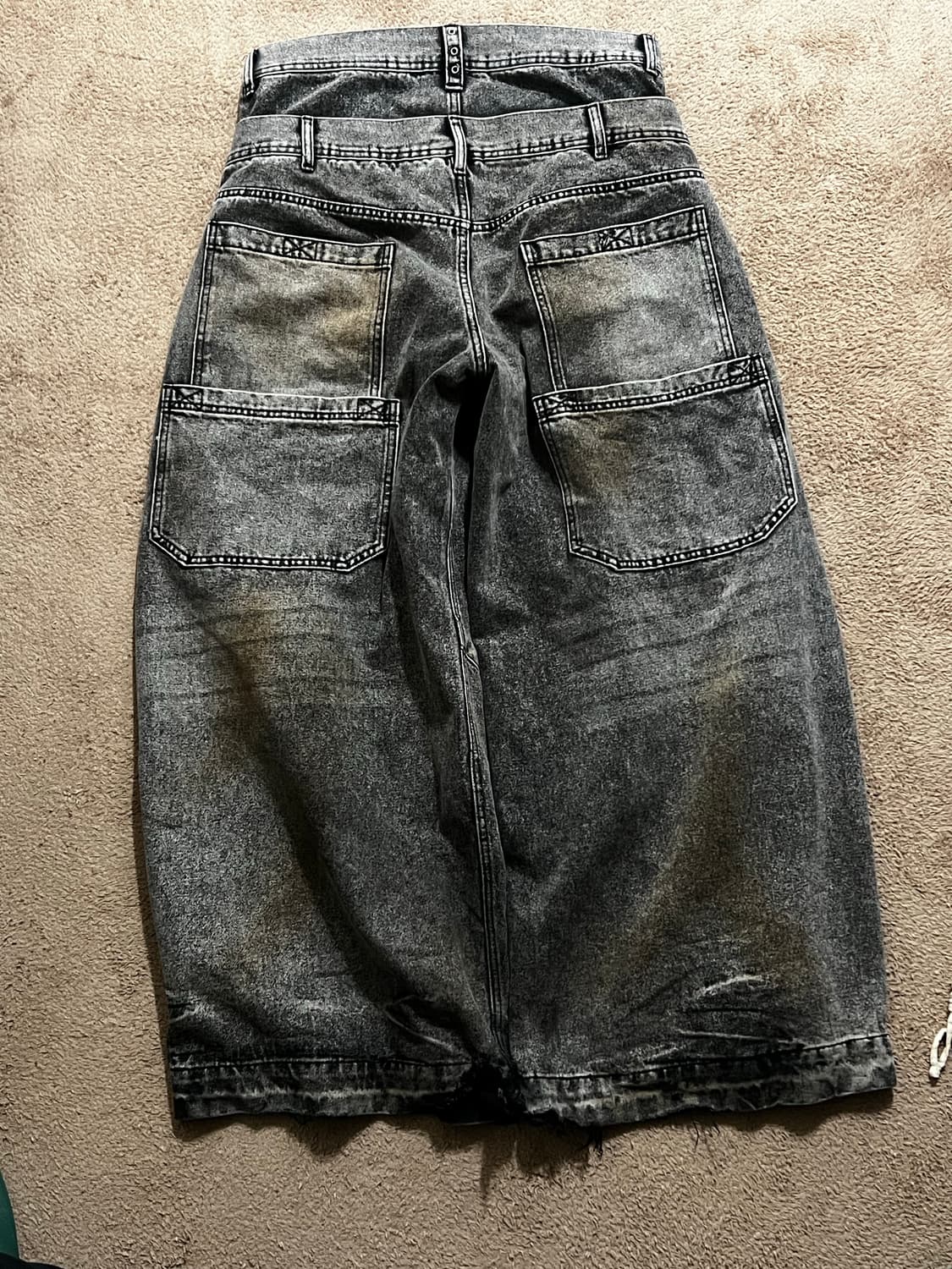 더블 웨이스트 레이어드 데님 팬츠 상품이미지4