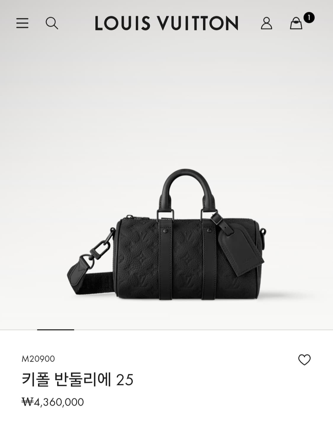 루이비통 토리옹 키폴25 반둘리에 신형 (새상품) 상품이미지4
