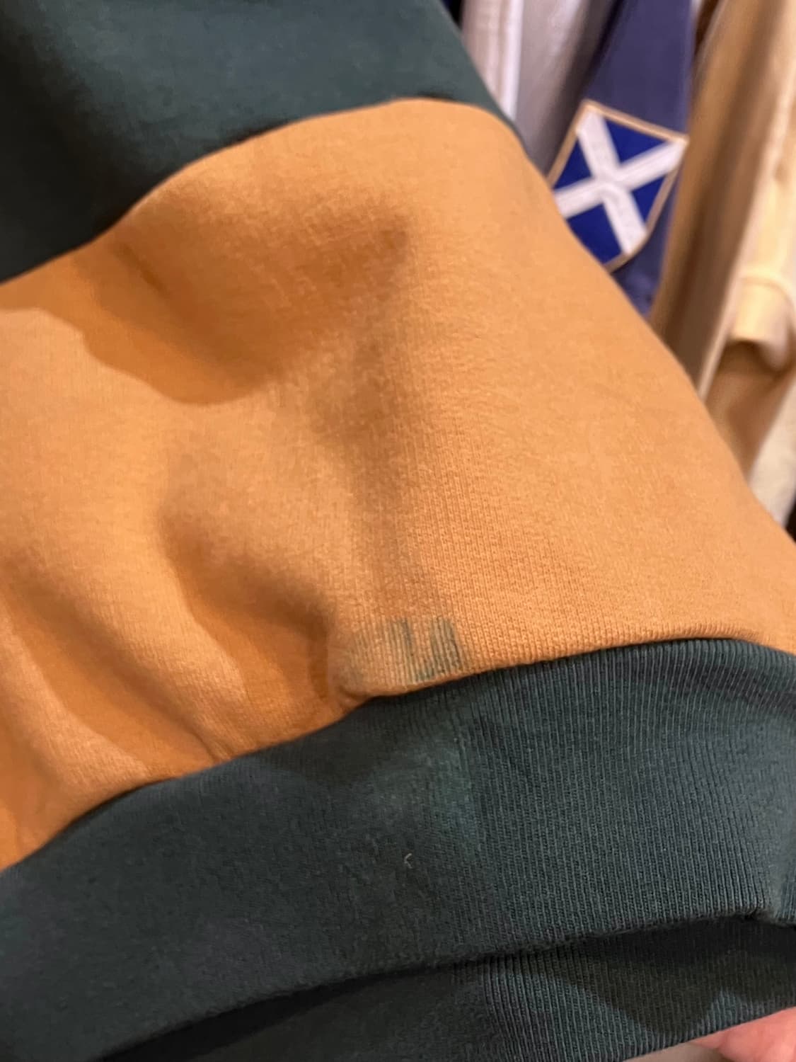 써네이 스몰 로고 스트라이프 맨투맨 다크그린 M #csz4158 상품이미지6