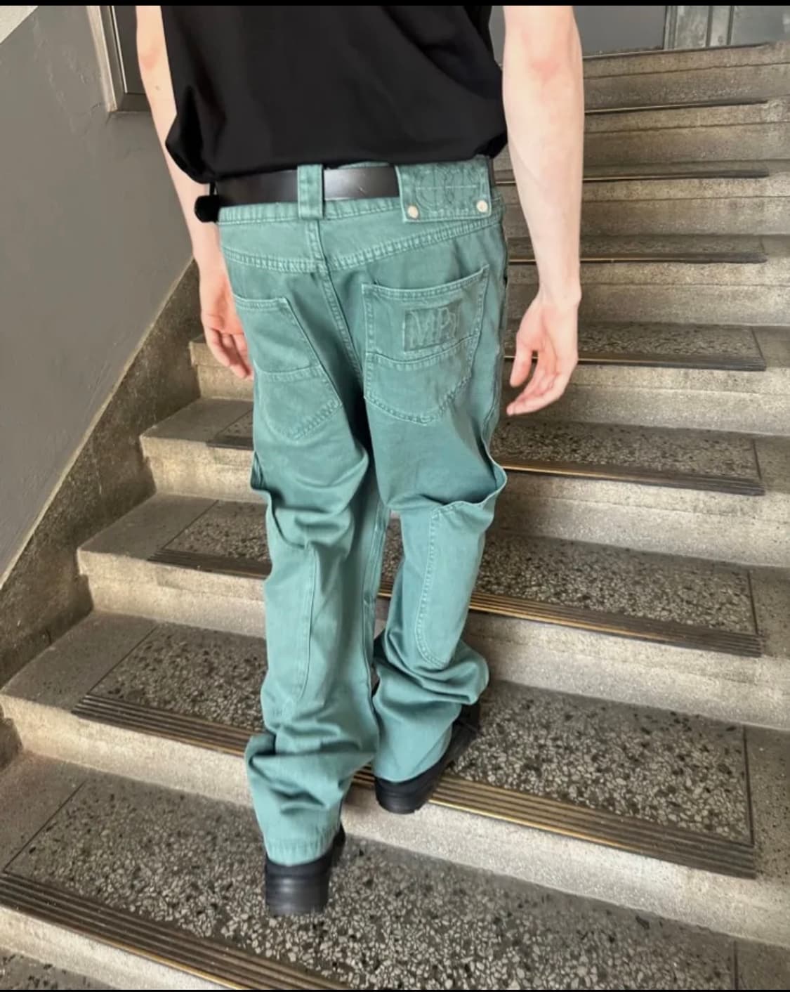 Plasticproduct calf pocket pants EMERALD 상품이미지1