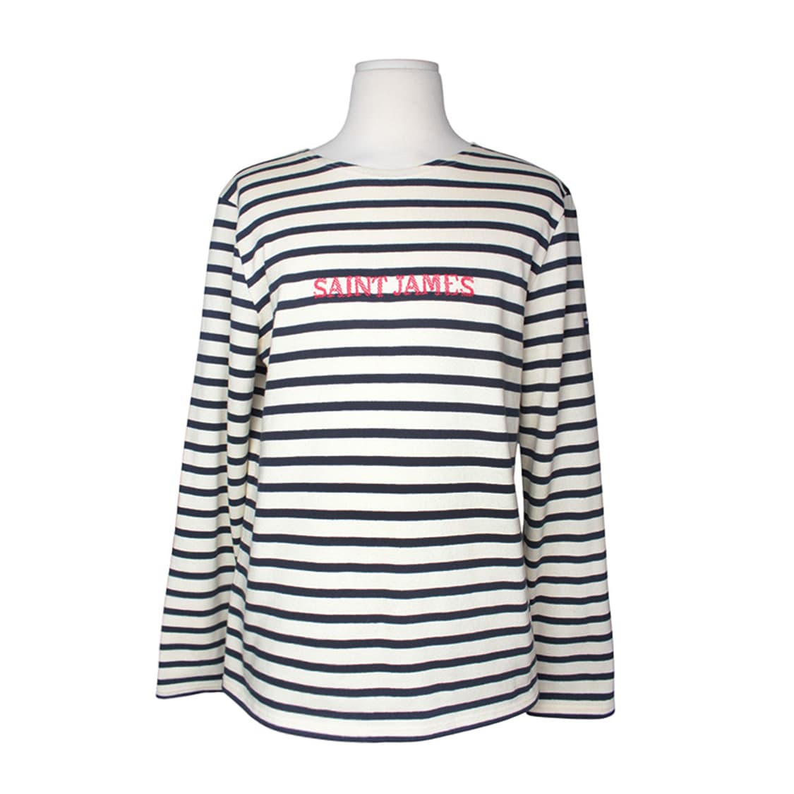세인트제임스 미드나잇블루 스트라이프 남성 긴팔 니트 상의 100 상품이미지1