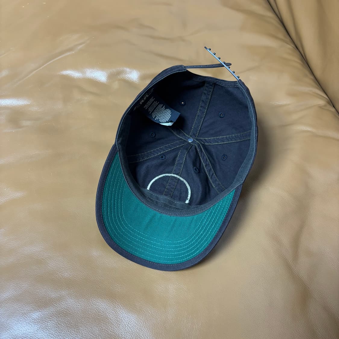 RRL 더블알엘 랄프로렌 폴로 블랙 6패널 볼캡 윙캡 모자 (Black) 상품이미지6