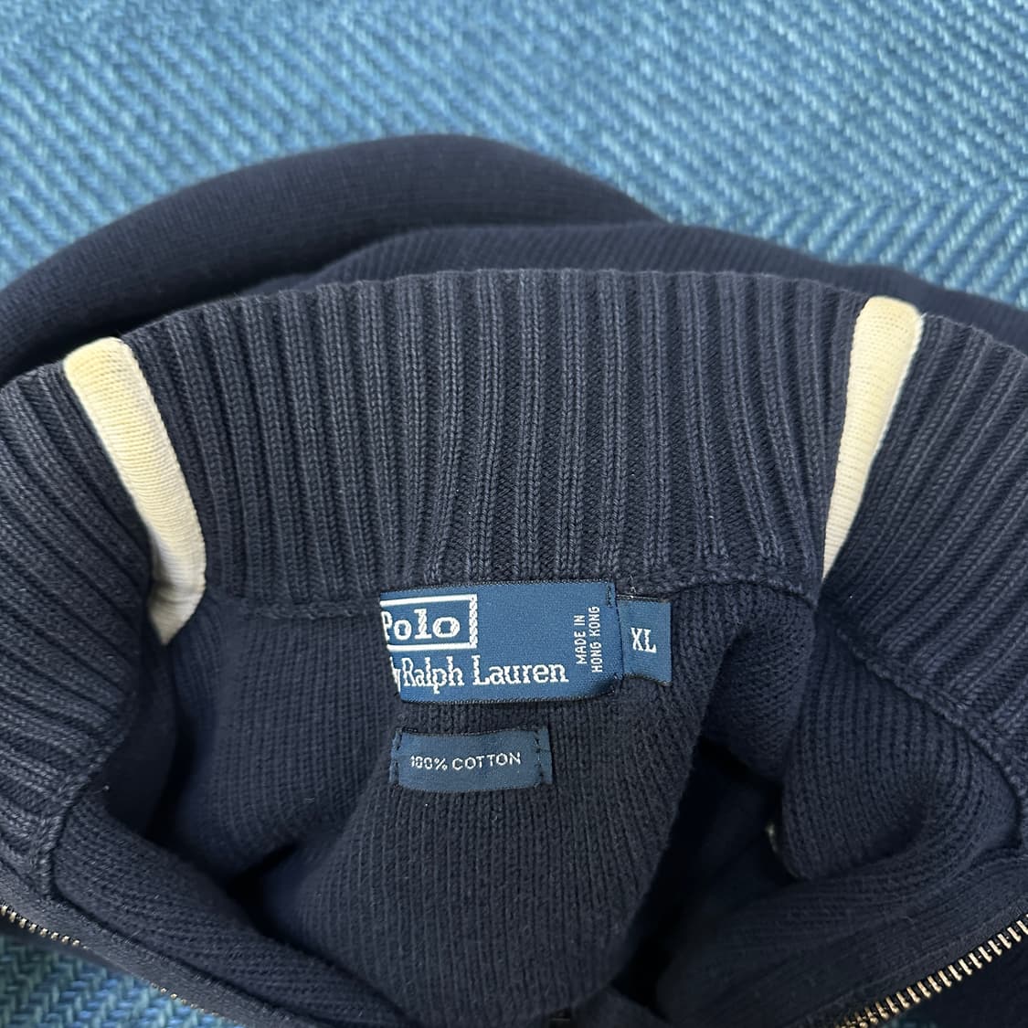 [XL] 폴로 투웨이 니트 집업 상품이미지5