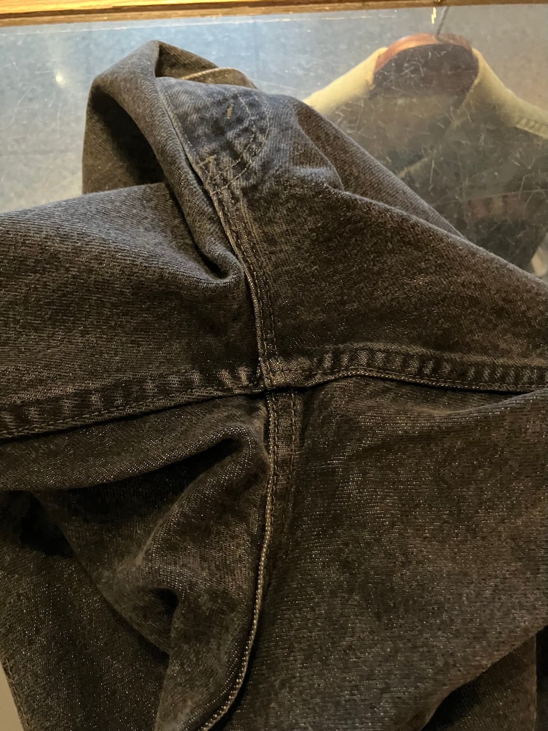 90s USA 빈티지 리바이스 517 부츠컷 블랙 데님 팬츠 상품이미지8