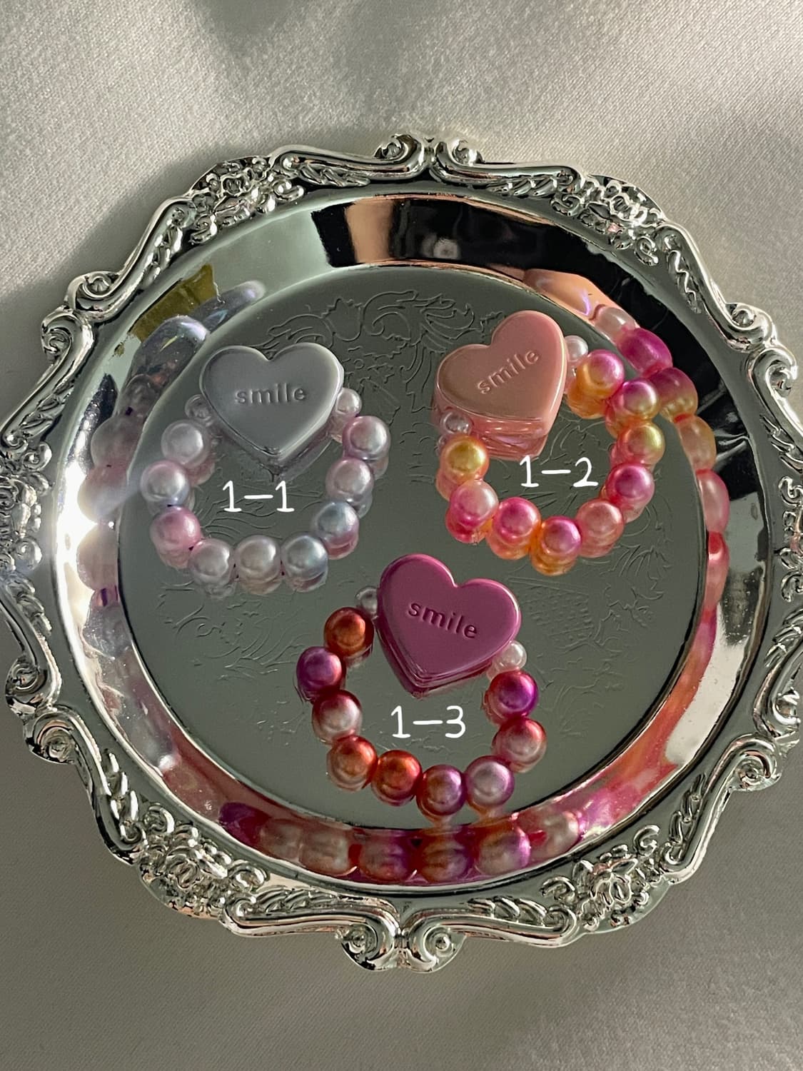 스마일 하트 반지 상품이미지7