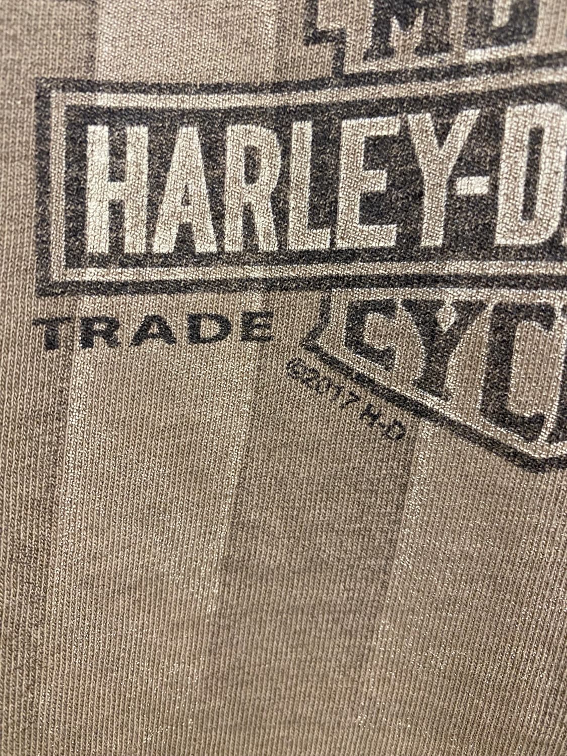 [XL] 할리 데이비슨 2017 빈티지 반팔 티셔츠 상품이미지4