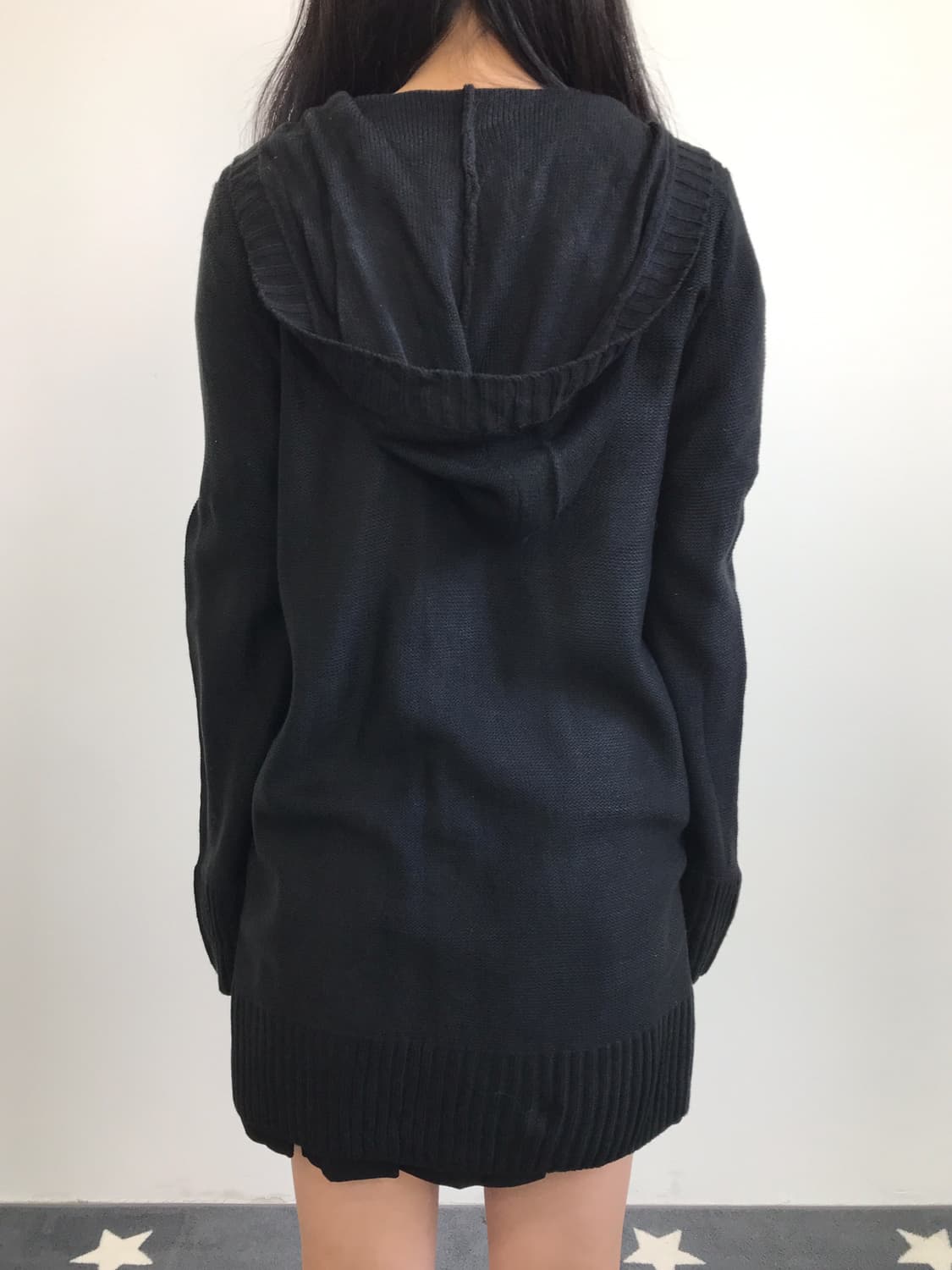 Putielal Black Acrylic Cardigans 상품이미지3