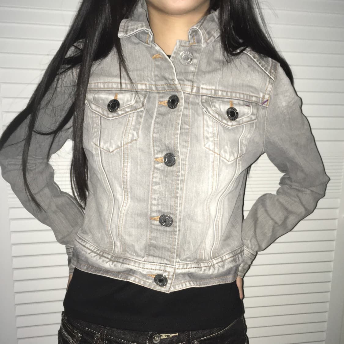 Tommy girl 트러커자켓 그레이워싱 상품이미지2