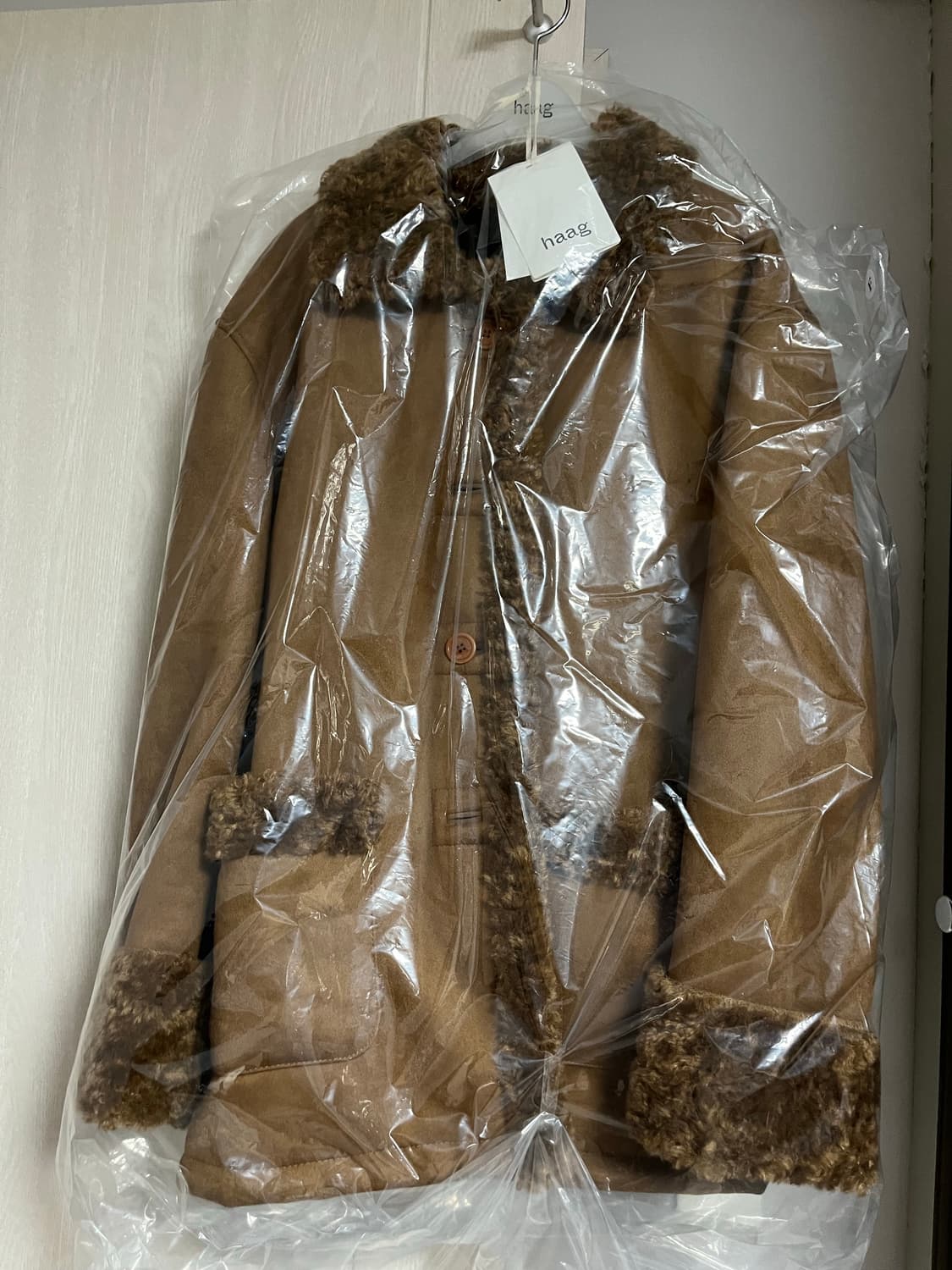 헤이그 베어 시어링 무스탕 코트 상품이미지3