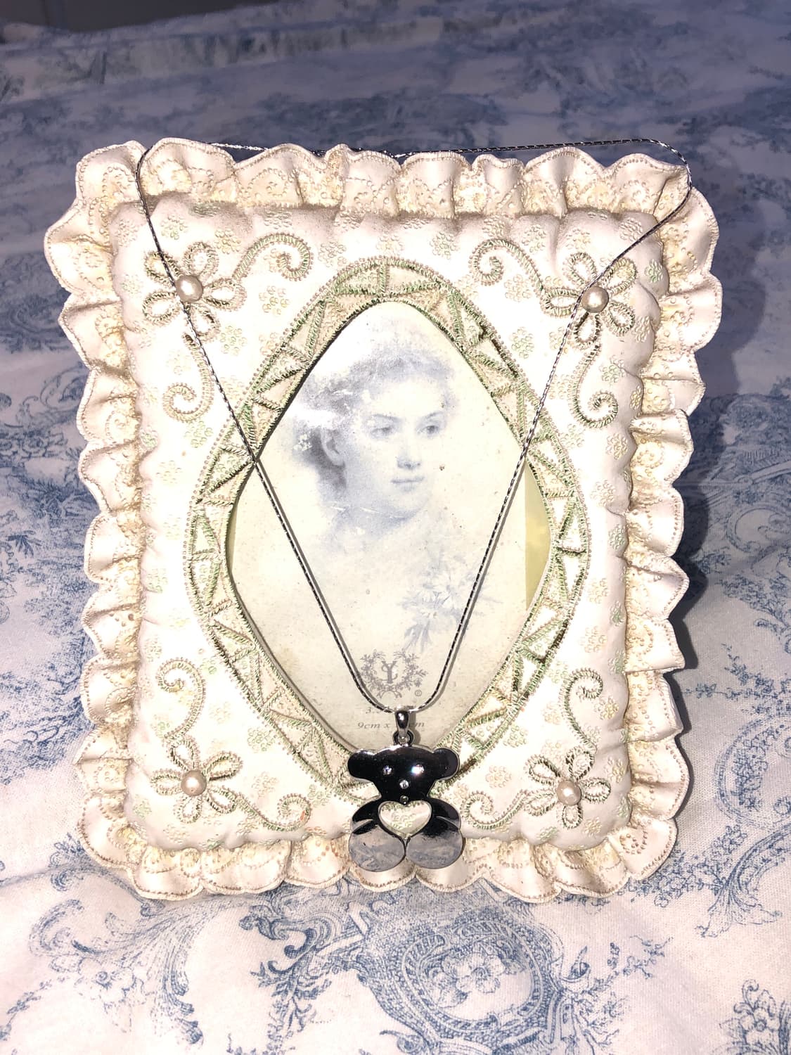 Vintage Teddy Heart Necklace 상품이미지1