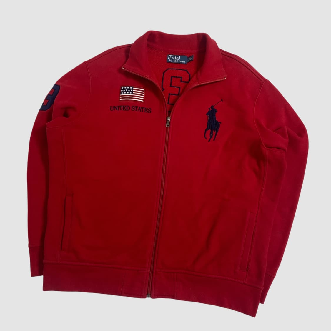 폴로 빅포니 usa 성조기 집업 상품이미지1