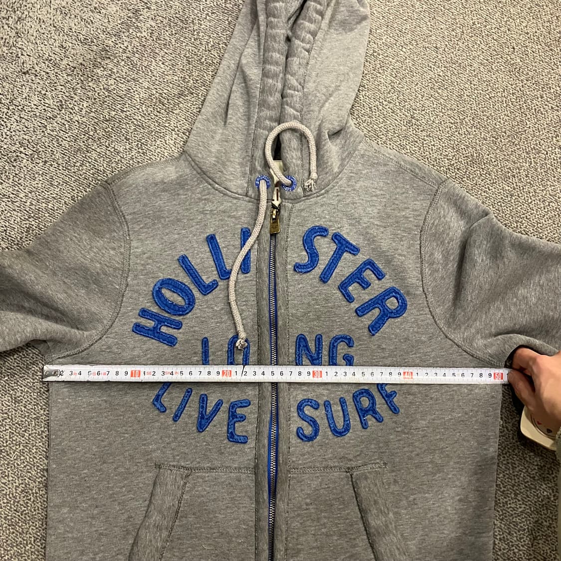 322 홀리스터 로고 후드집업 상품이미지4