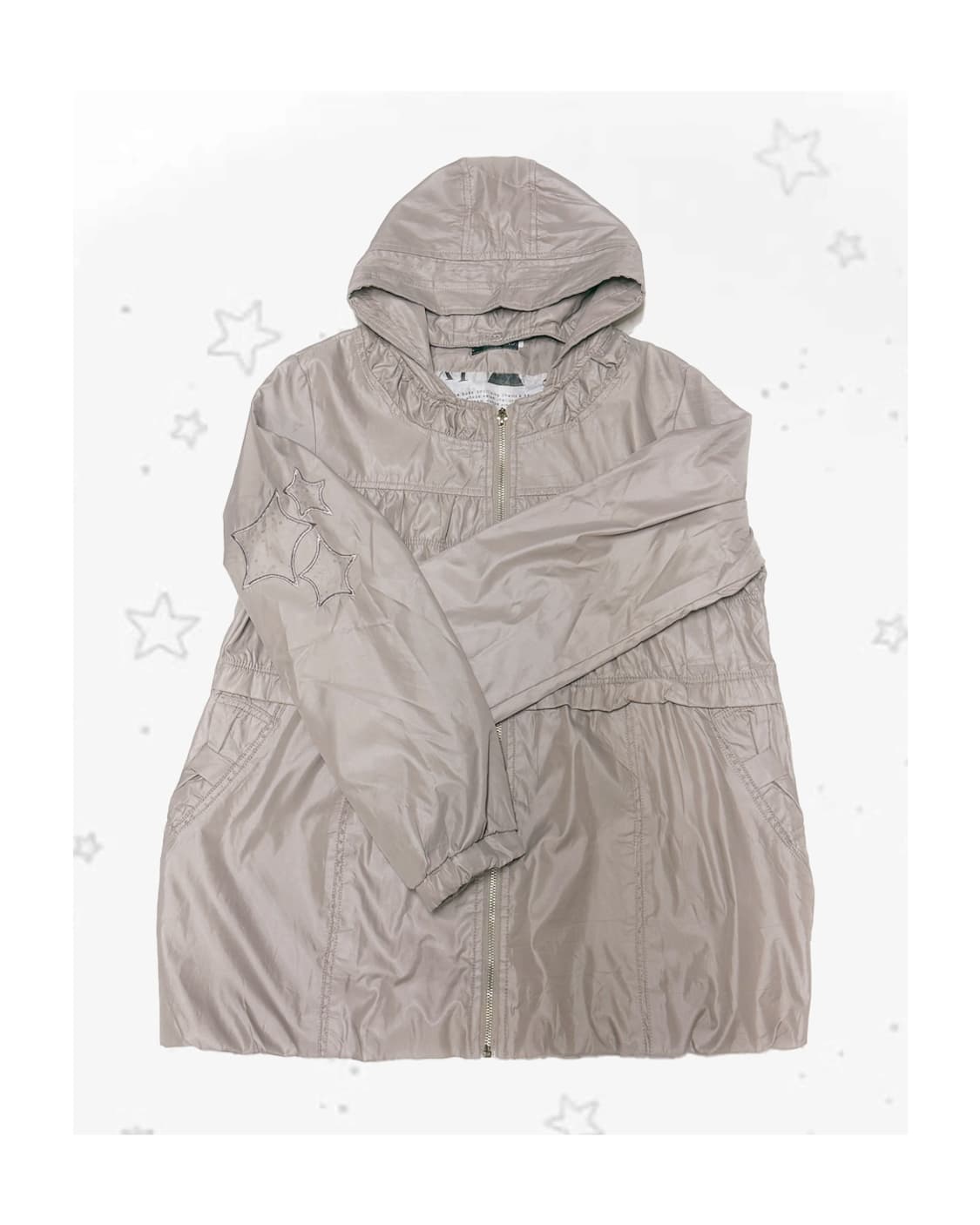 핑크 베이지 도트스타 포인트 자켓 상품이미지1