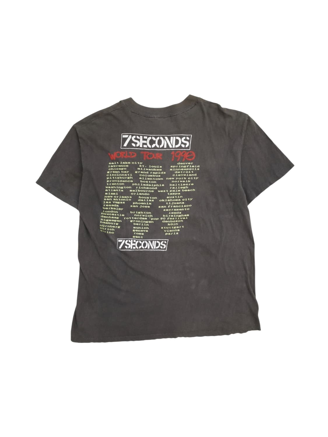 90‘s 세븐 세컨즈 밴드 티셔츠 상품이미지3