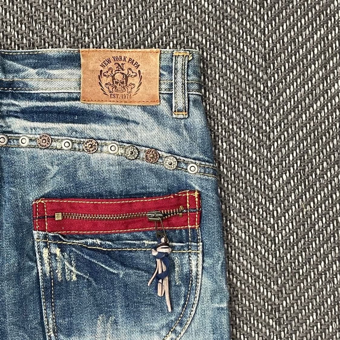 워싱 데님 미니 스커트 v0146 상품이미지6