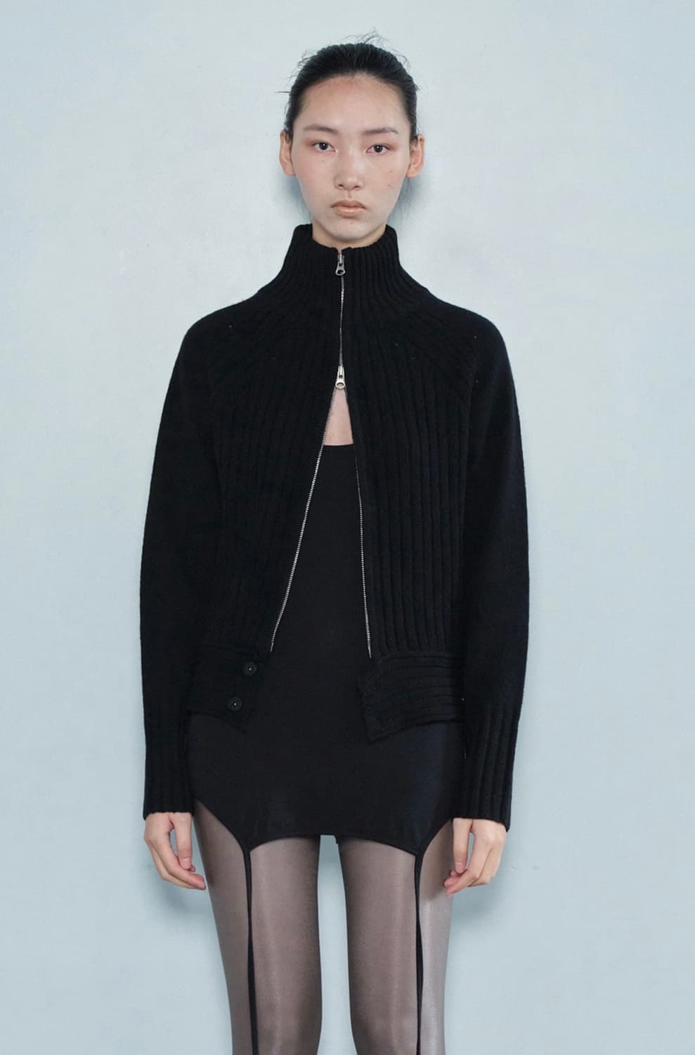 세릭 니트 집업 상품이미지2