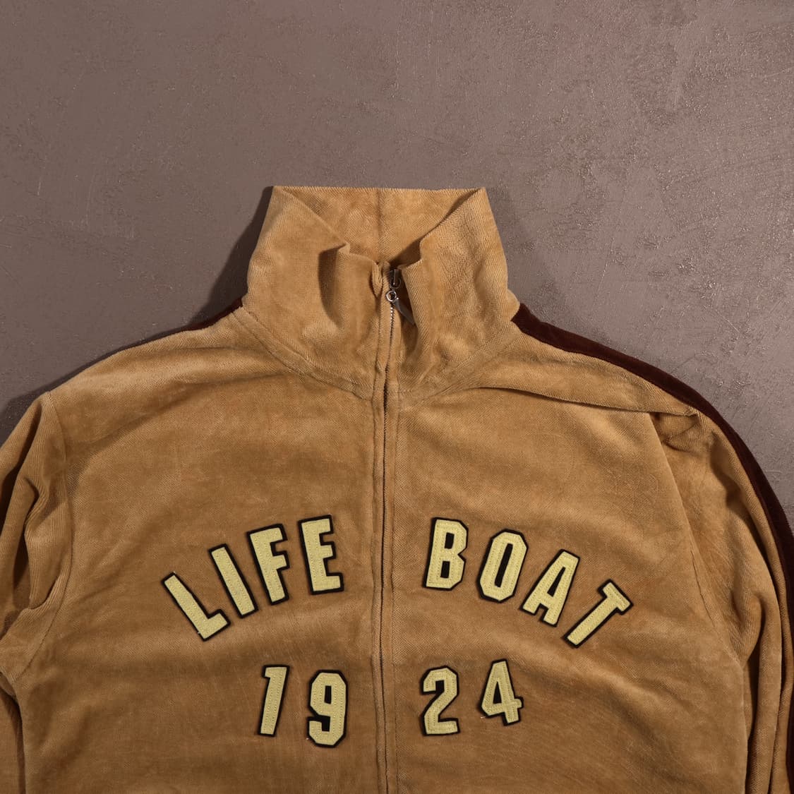 일본빈티지 그런지 벨벳 집업자켓 상품이미지2