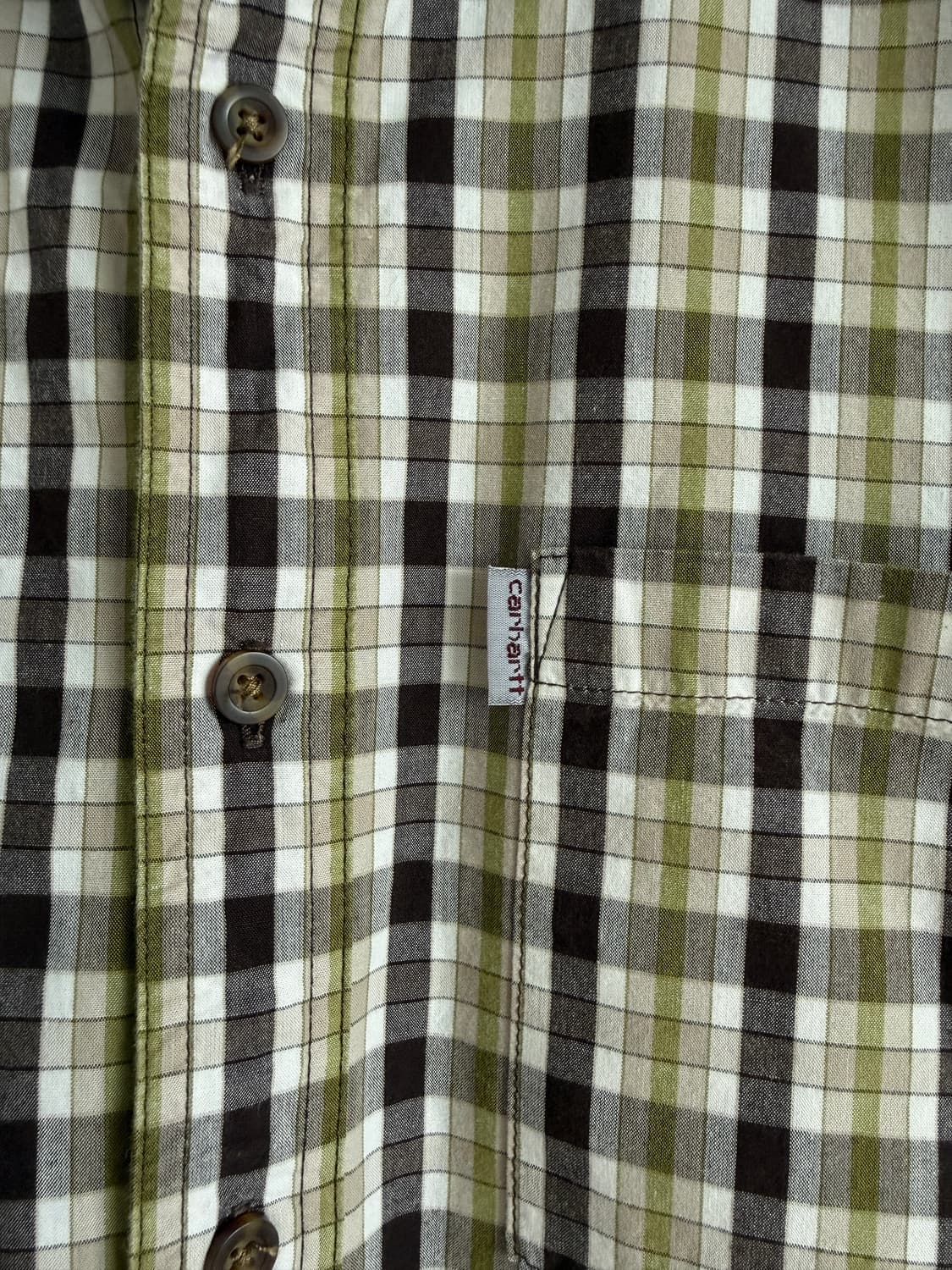 칼하트(Carhartt) 체크 반팔 셔츠 상품이미지4