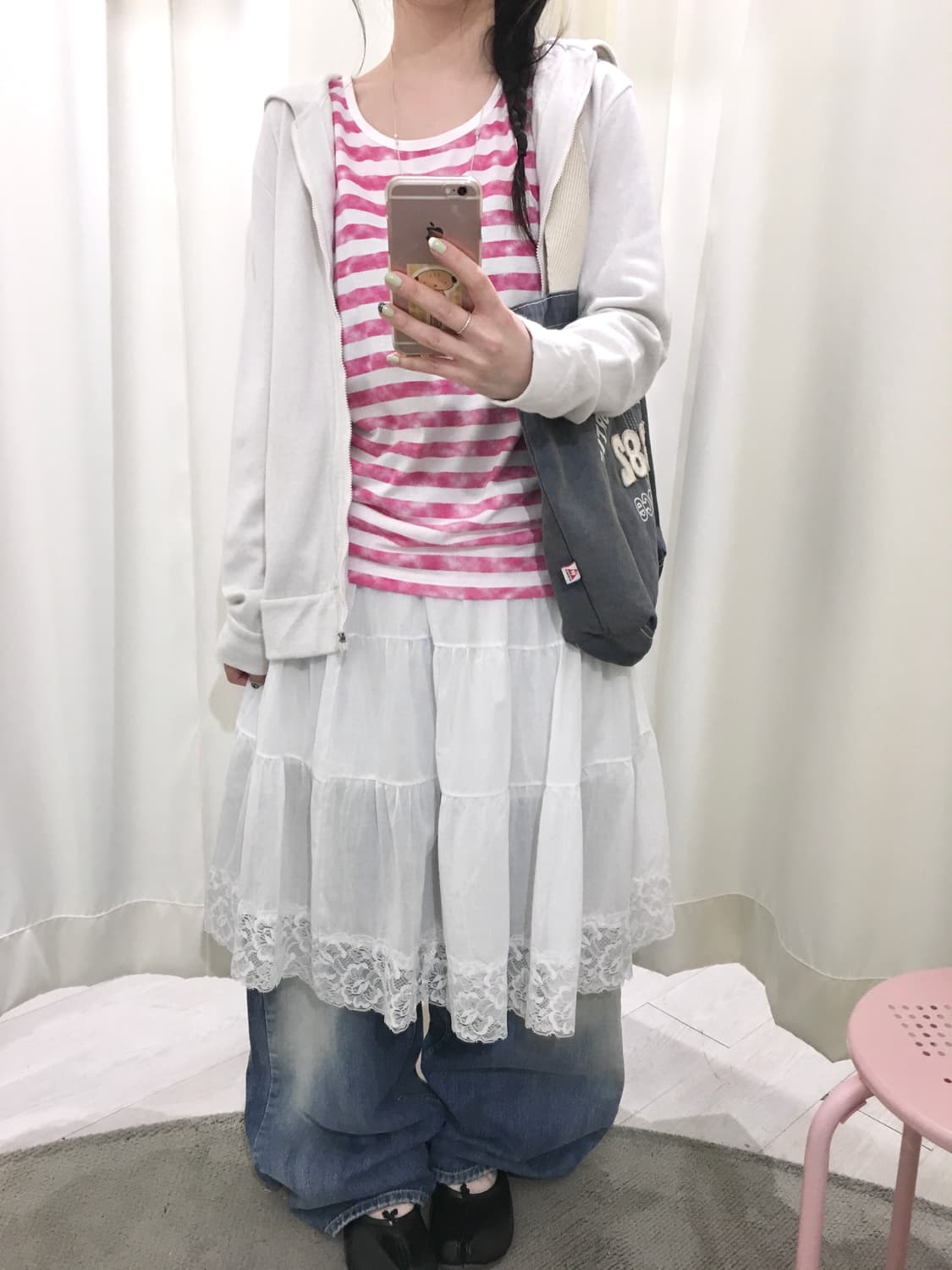 stripe hagumi sleeveless 상품이미지4