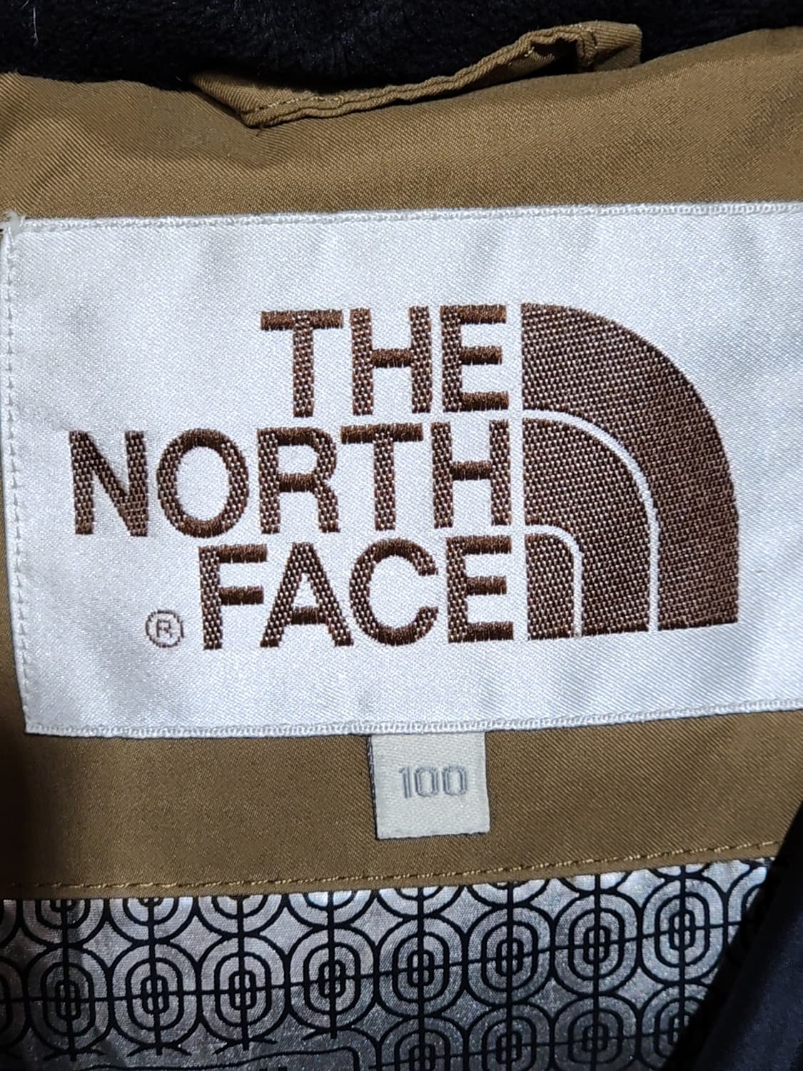 (100) 노스페이스 오리털 패딩점퍼 진베이지 후드 다운자켓  상품이미지3