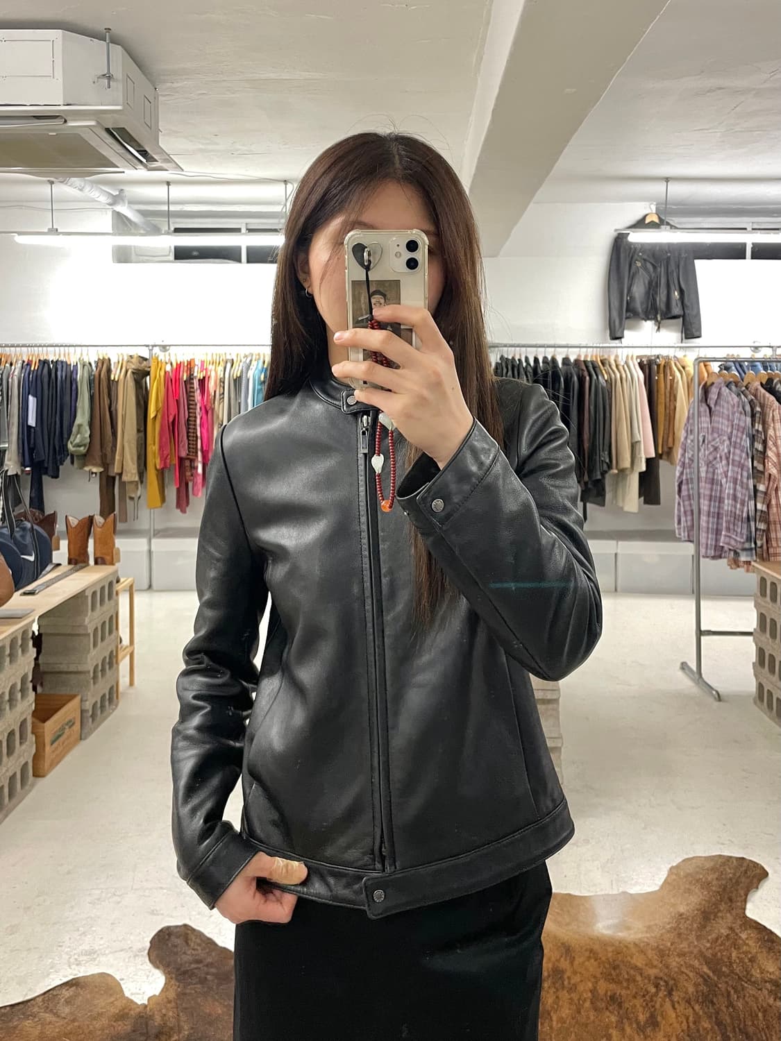 VTG leather rider jacket 빈티지 레더 라이더 자켓 상품이미지7