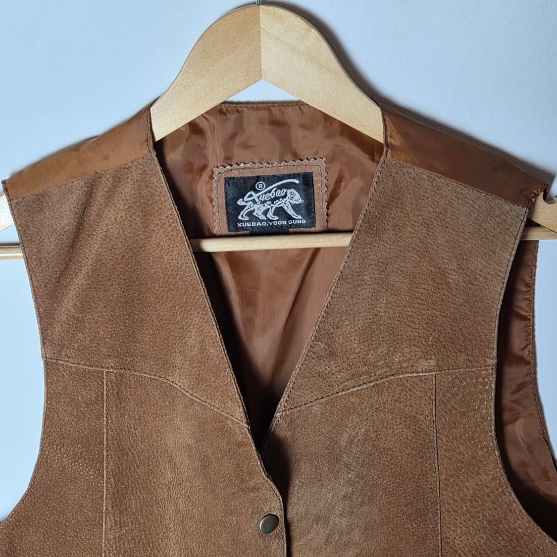 [JPN] 빈티지 돈피 스웨이드 레더 베스트 상품이미지3