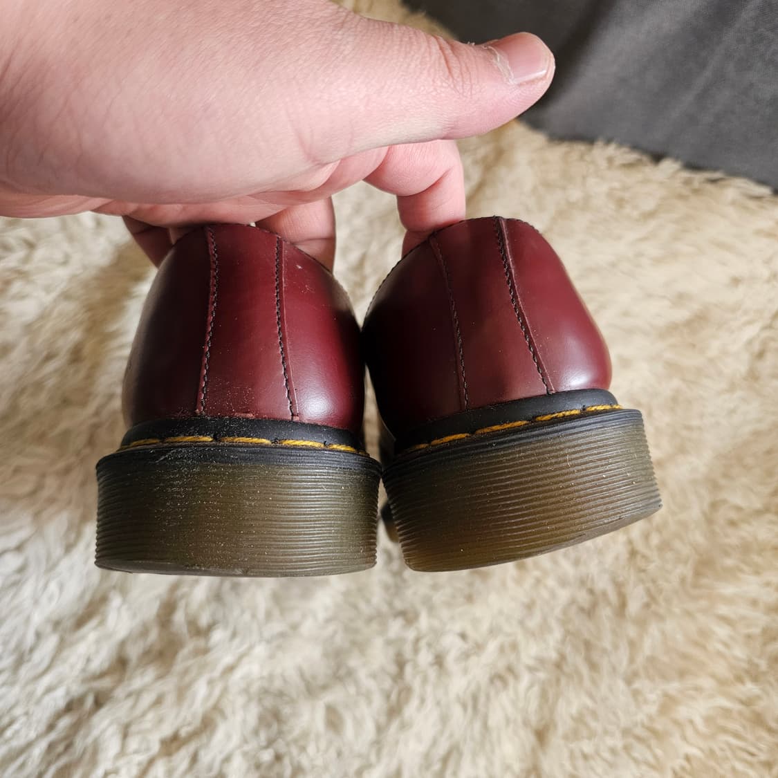 250 닥터마틴 3홀 단화 버건디 상품이미지3