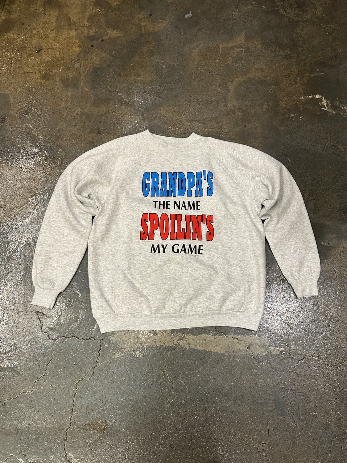 90s Hanes 50/50 USA 프린팅 스웻셔츠 L 상품이미지1