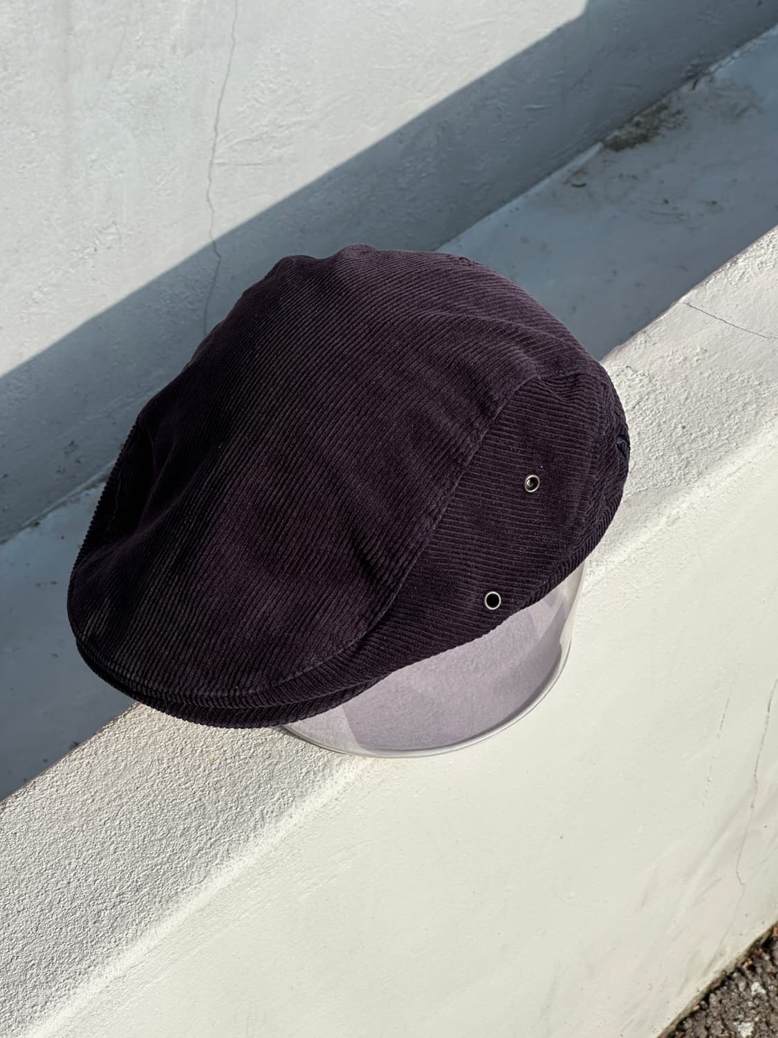 [M-L] 헤지스 네이비 코듀로이 헌팅캡 모자 상품이미지2