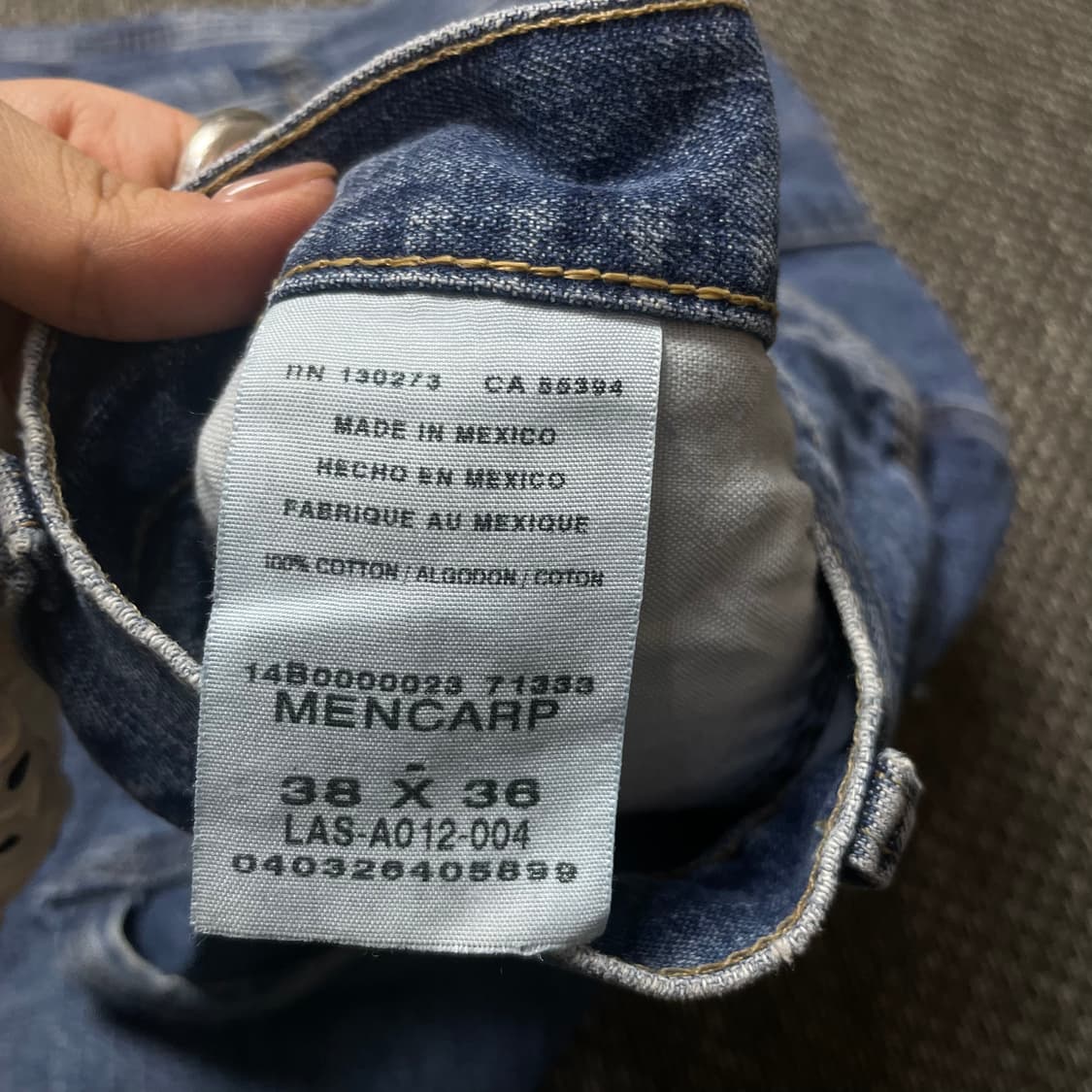 (38) 올드밀 중청 백카고 와이드 데님 팬츠 상품이미지4