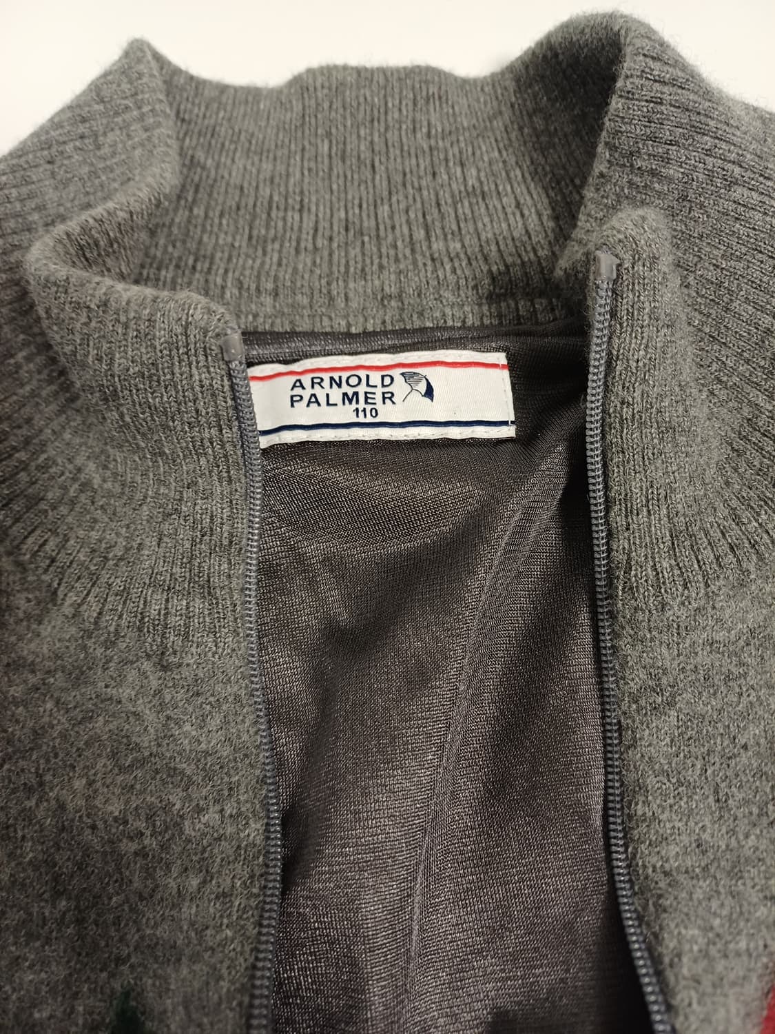 아놀드 파머 남성 아가일 방풍 니트 (라벨 110 -> 실측 95 추천) 상품이미지4