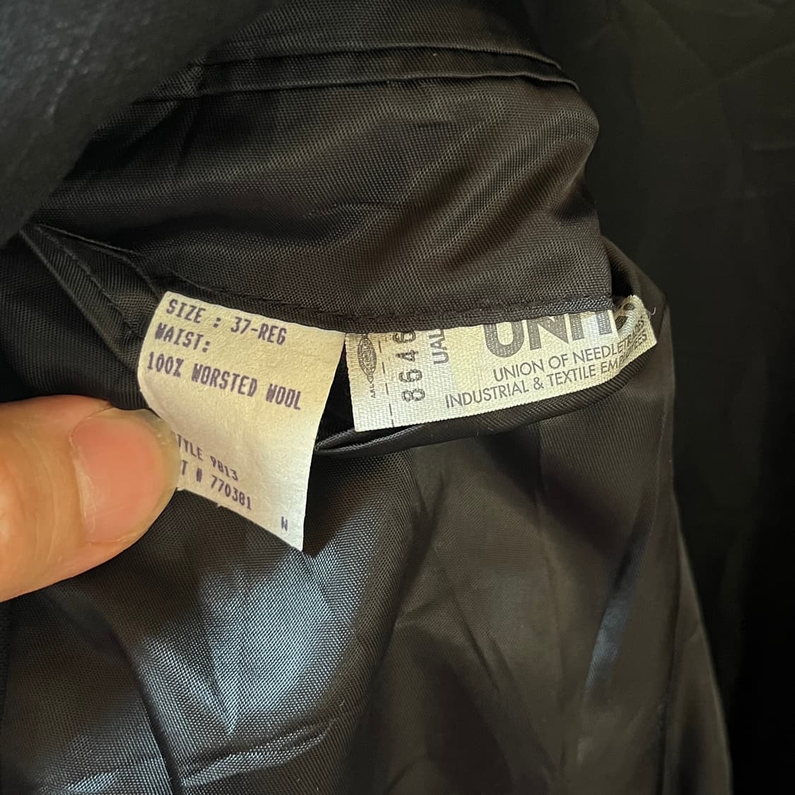 90s 브룩스 브라더스 유니온 메이드 핀스트라이프 자켓 상품이미지8