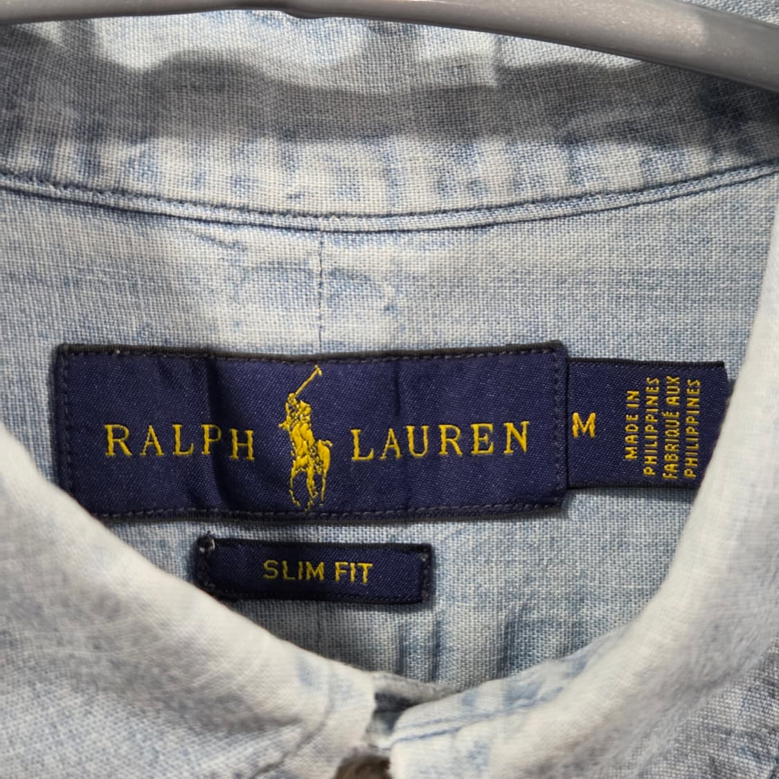 폴로랄프로렌 버튼다운 샴브레이 셔츠 M 상품이미지3