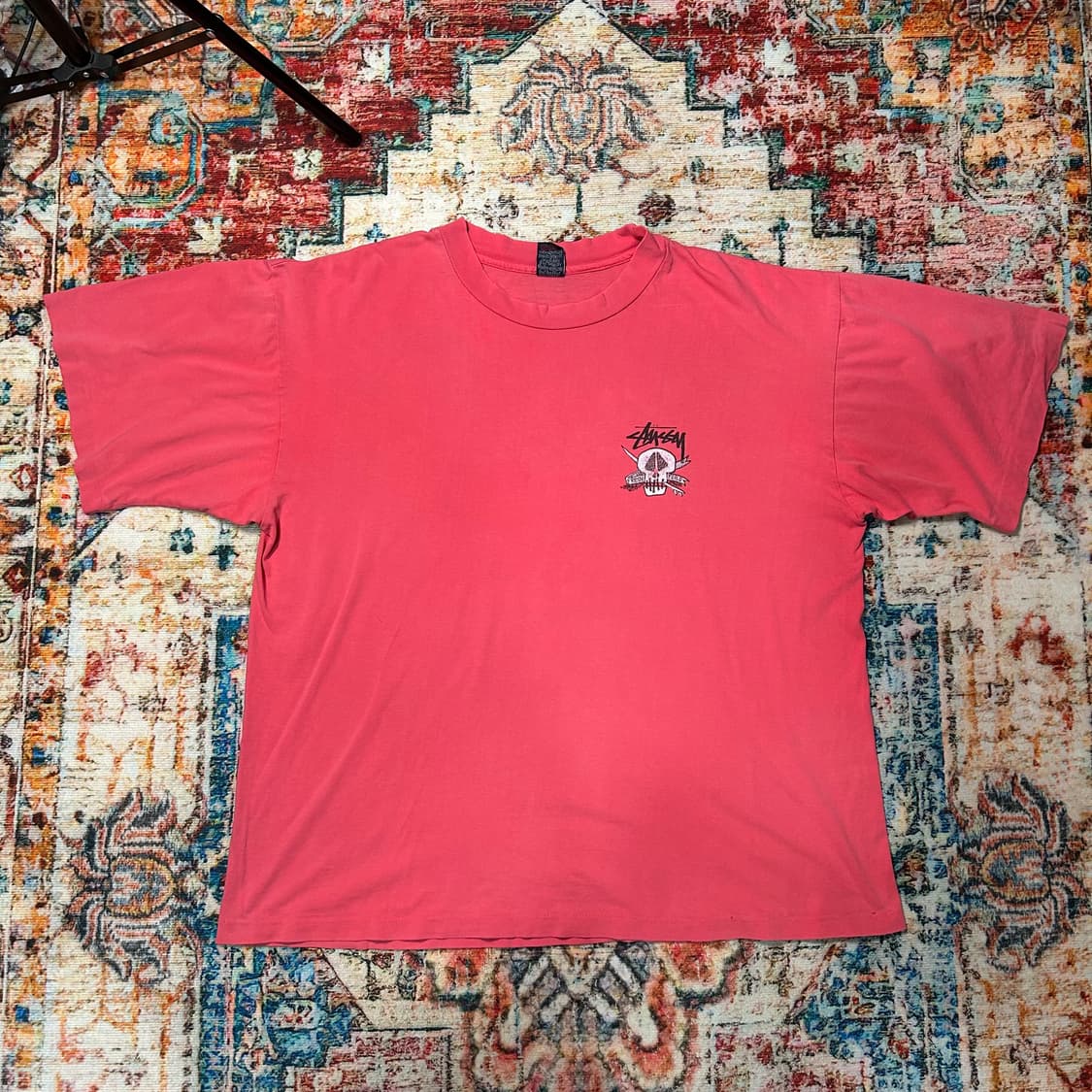 [2XL] 90s 스투시 아카이브 스컬 프린팅 반팔 상품이미지1