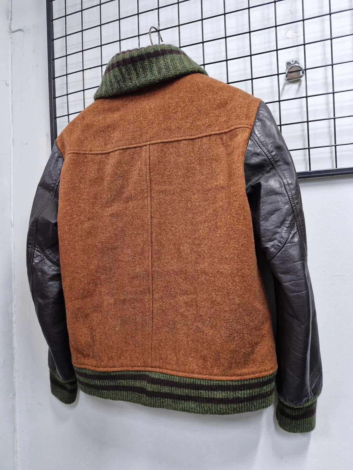 100L 커스텀멜로우(코오롱) 모 혼방 소가죽 자켓. 상품이미지8