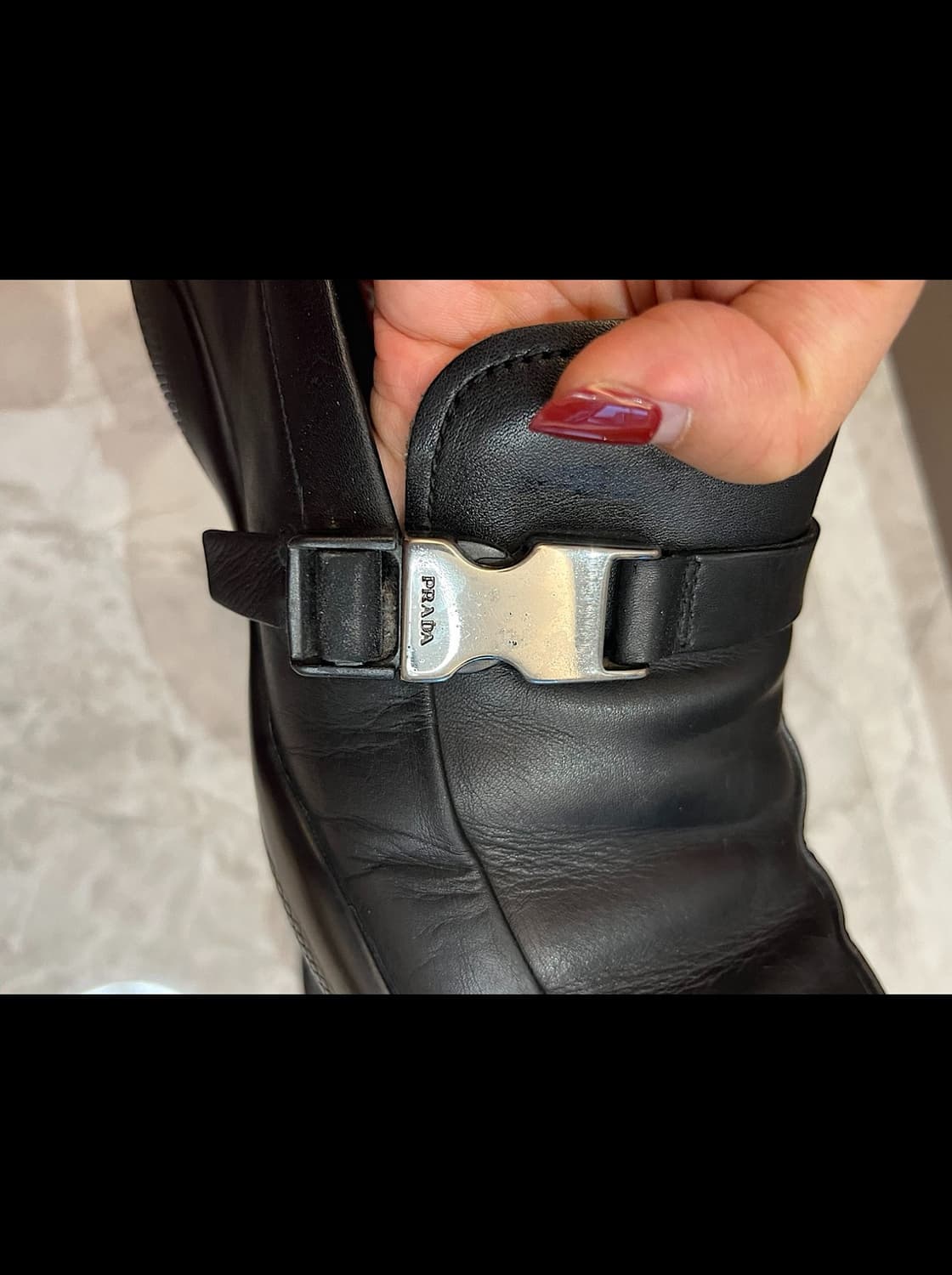 프라다 스포츠 버클 로퍼 스니커즈 6.5 상품이미지6