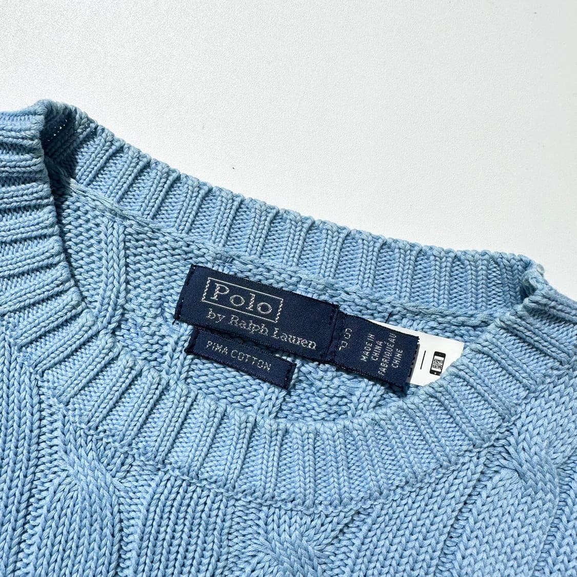 폴로 랄프로렌 케이블 라운드 반팔 니트 (신형QR) 상품이미지4