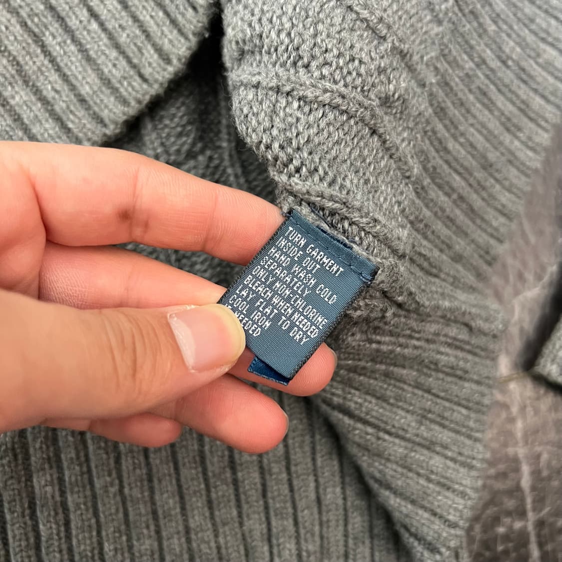 폴로랄프로렌 포니 그레이 오버사이즈 꽈배기 니트 상품이미지5