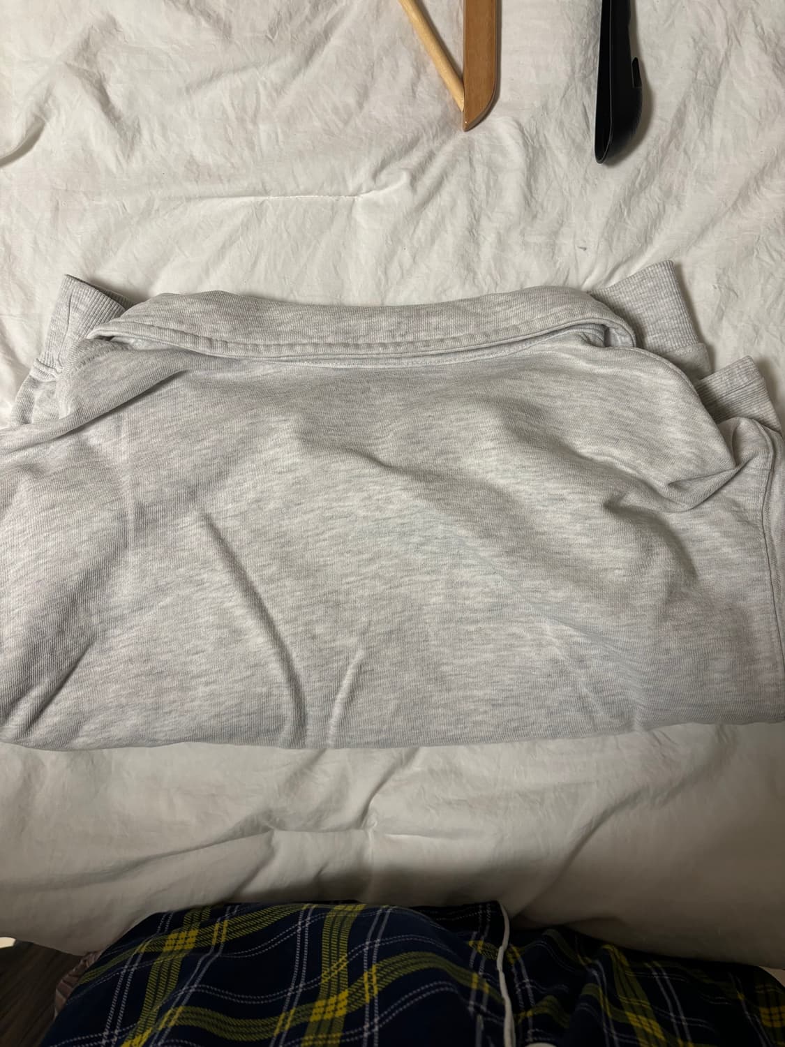 프렌다 크롭 맨투맨 그레이 FREE 상품이미지3