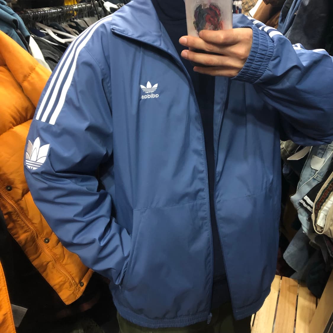 아디다스 오버핏 바람막이 상품이미지1