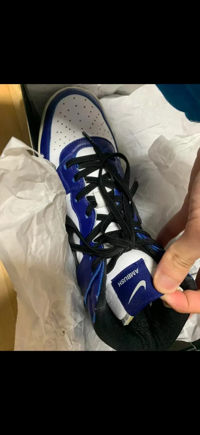 앰부쉬 x 나이키 덩크 하이 딥로얄 블루 상품이미지4