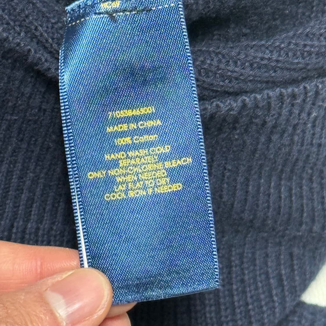 Polo Ralph Lauren 네이비 니트 집업 상품이미지4