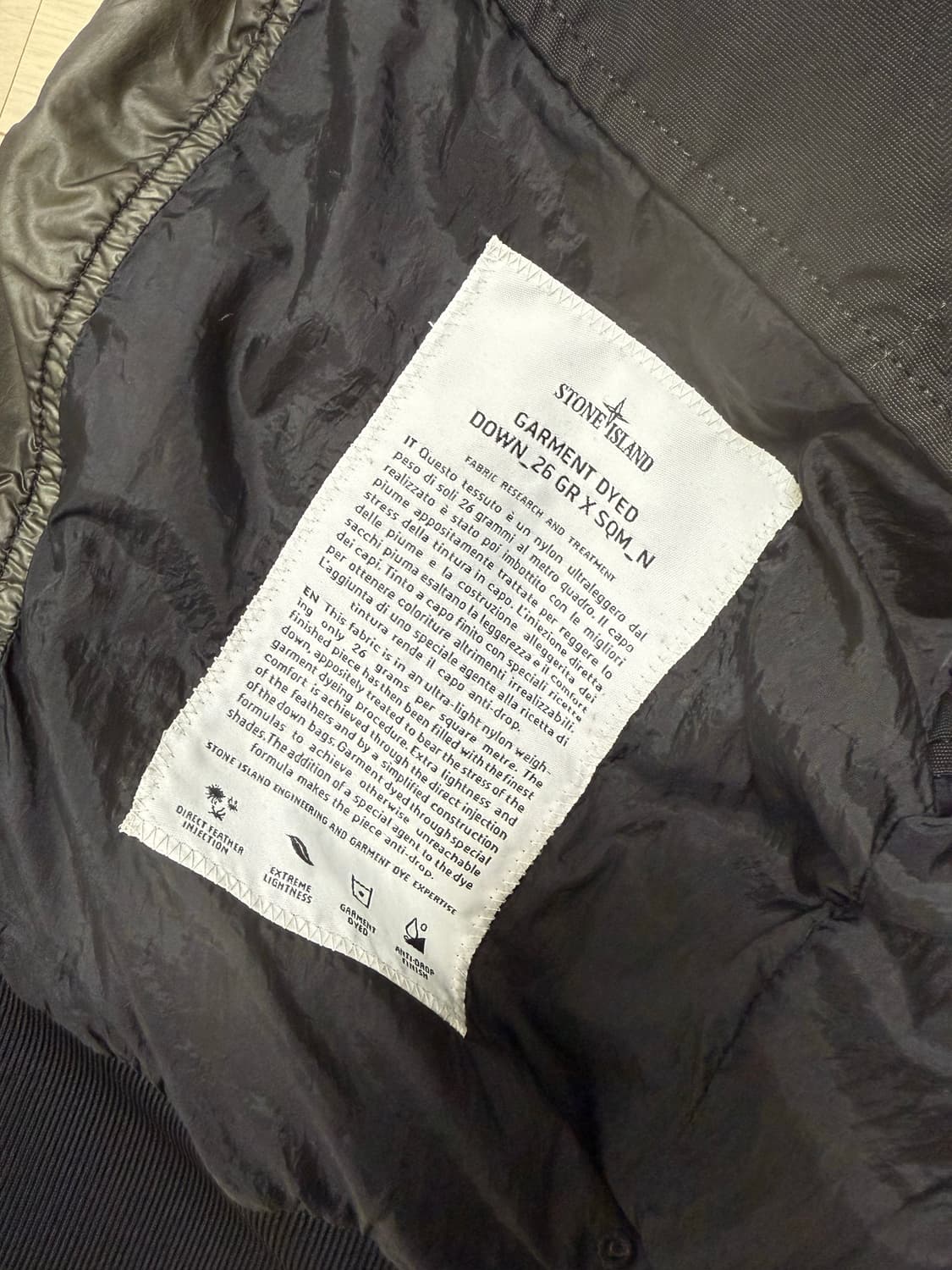 스톤아일랜드 가먼트다잉 다운패딩 상품이미지7