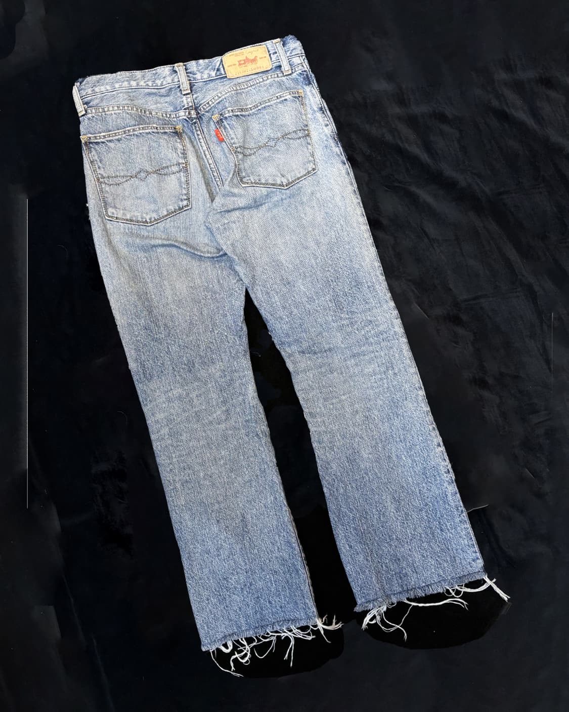 일본빈티지 UNGRID 찢청 상품이미지7