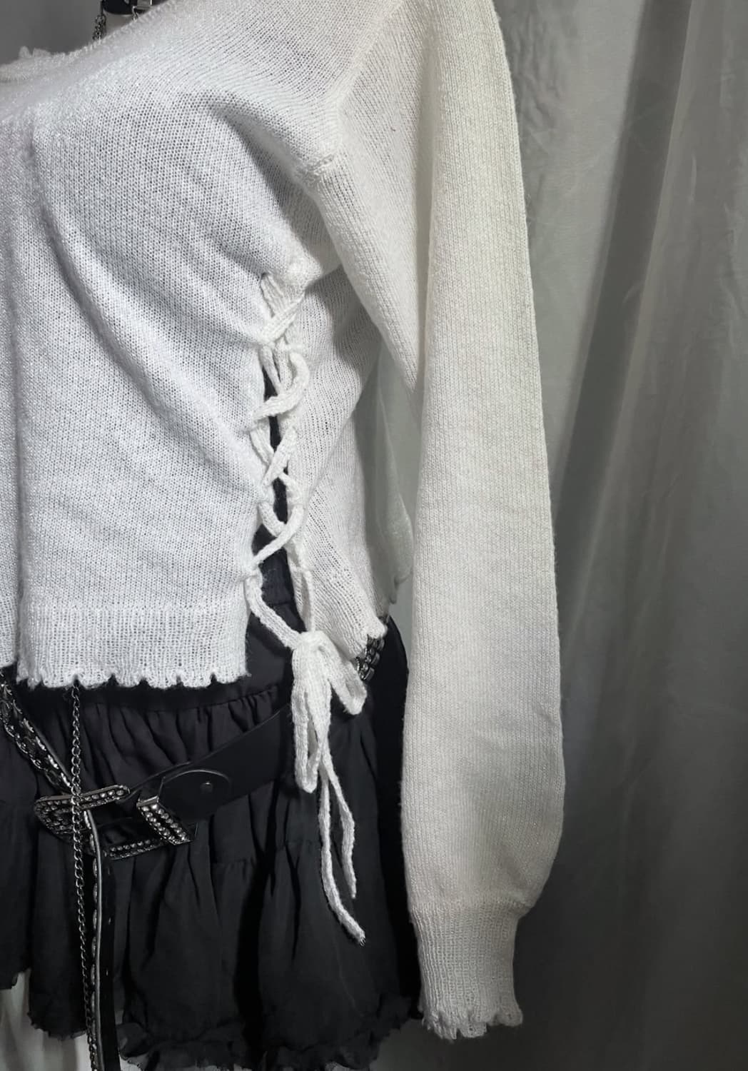 Axes femme 엑시즈팜 글리터 아일렛 니트 상품이미지2