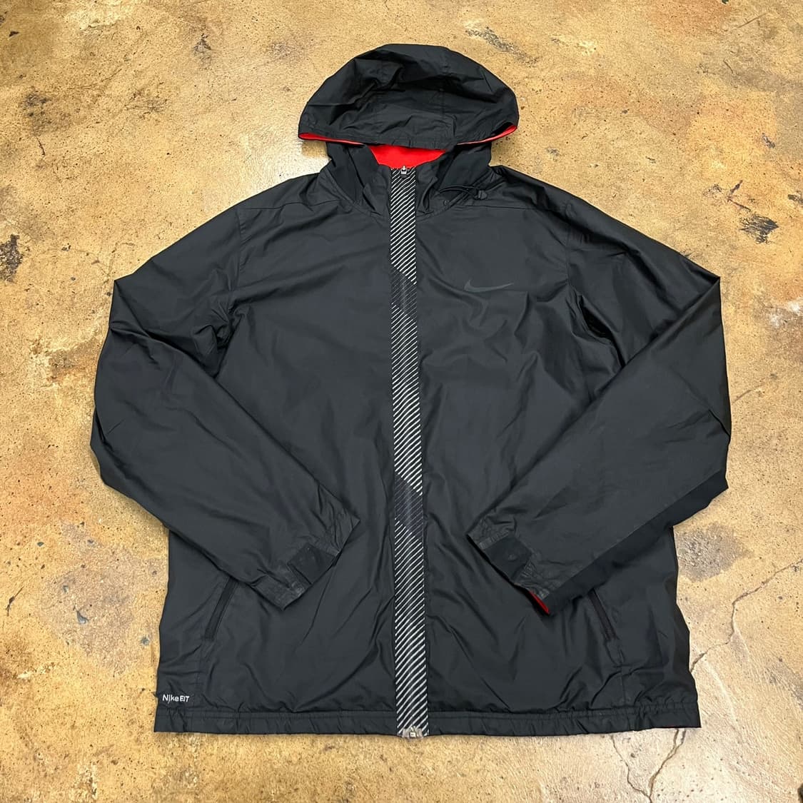 [정품/XXL] 나이키 블랙 바람막이 후드 자켓 b10 상품이미지2